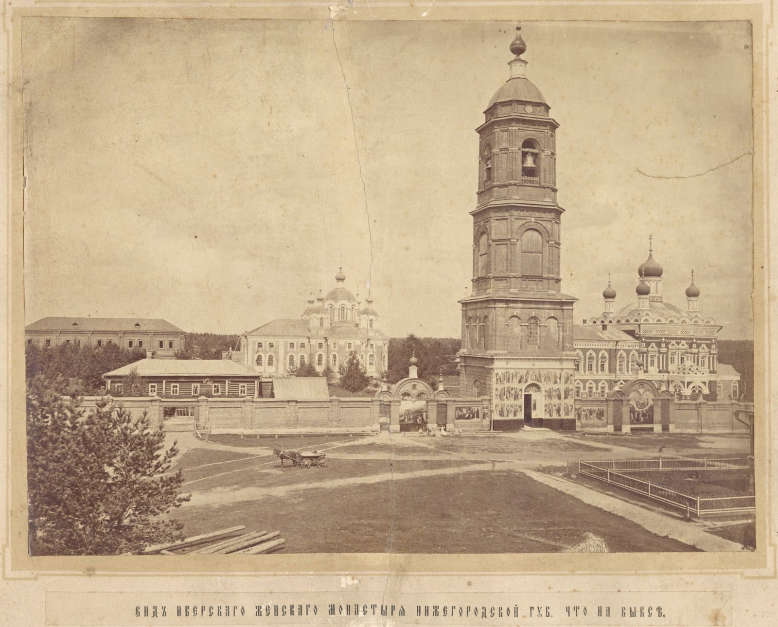 Вид Выксунского Иверского монастыря в начале XX века